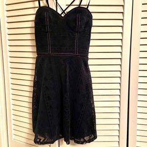 Hollister navy lace dress